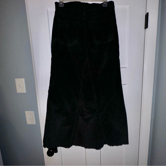 Women's Lazer Jeans Black Corduroy Maxi Skirt - Size 7 - Picture 4 of 7